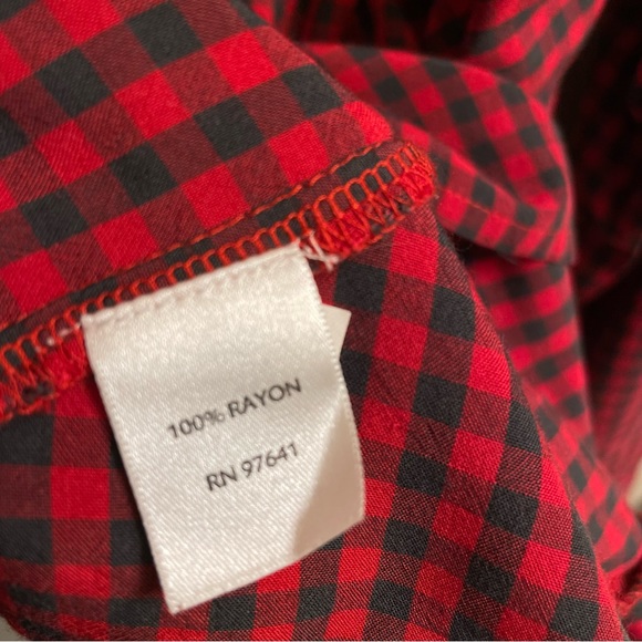 J. Jill gingham plaid button down shirt - Picture 4 of 5